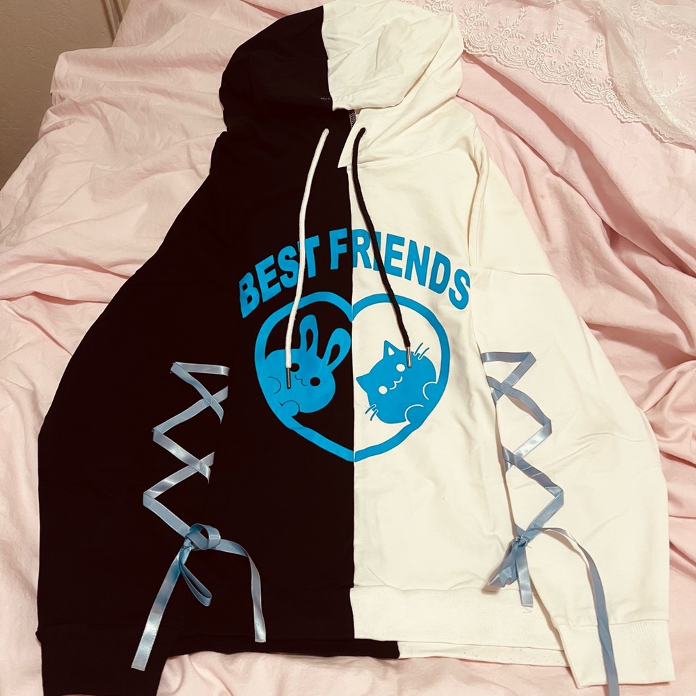 Harajuku Jirai kei Tokyo J-Fashion Kawaii Ribbon Hoodie